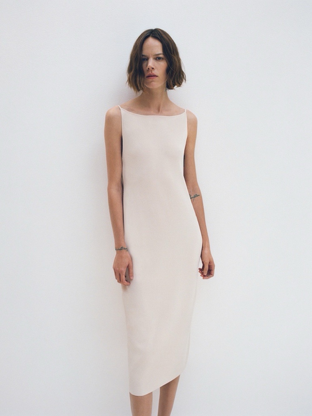 Club Monaco Structured Midi Sheath Dress